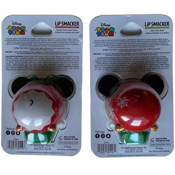 Disney Lip Smackers Tsum Tsum Mickey Mouse and Minnie Mouse Holidays Lip Balms - Picture 3 of 3